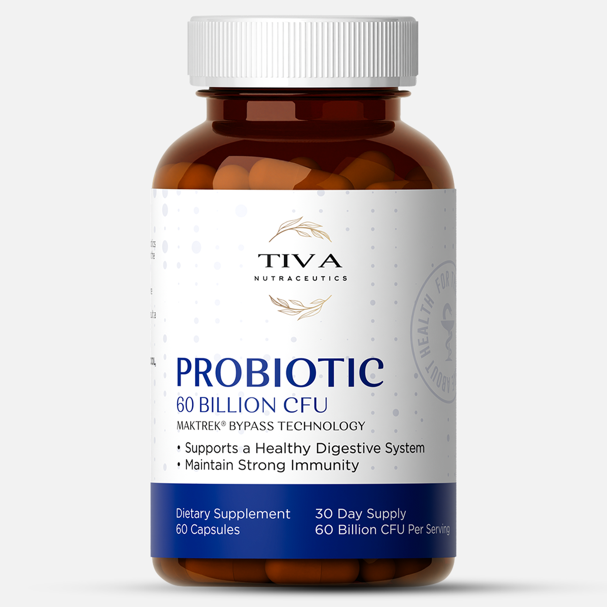Probiotic 60 Billion CFU 60 Capsules — Advanced Gut Health and Immune Support